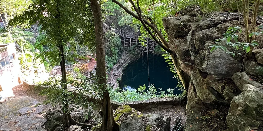 Toegang tot Cenote Zaci