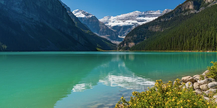 Het prachtige Lake Louise in Banff National Park in Canada