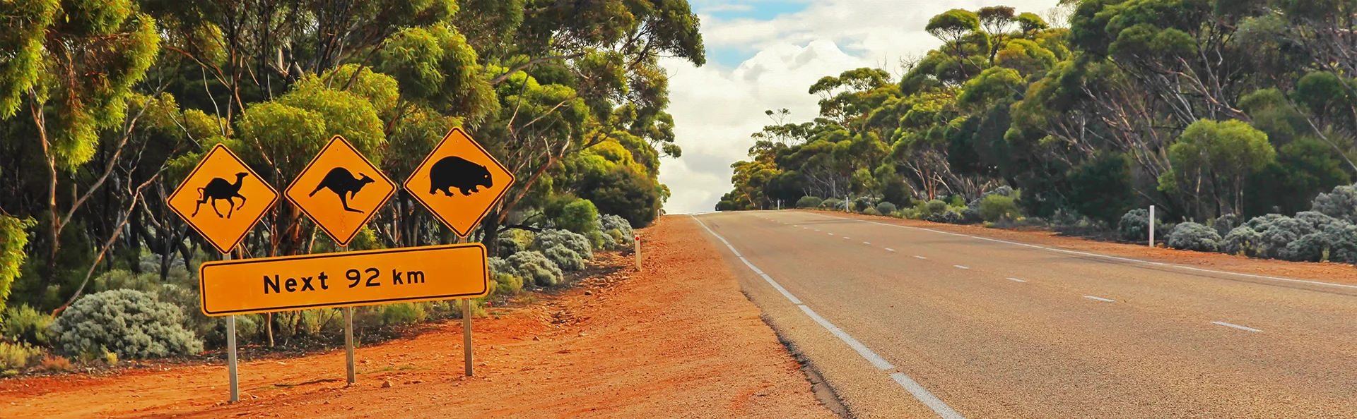 Weg dwars over de Nullarbor, Australië