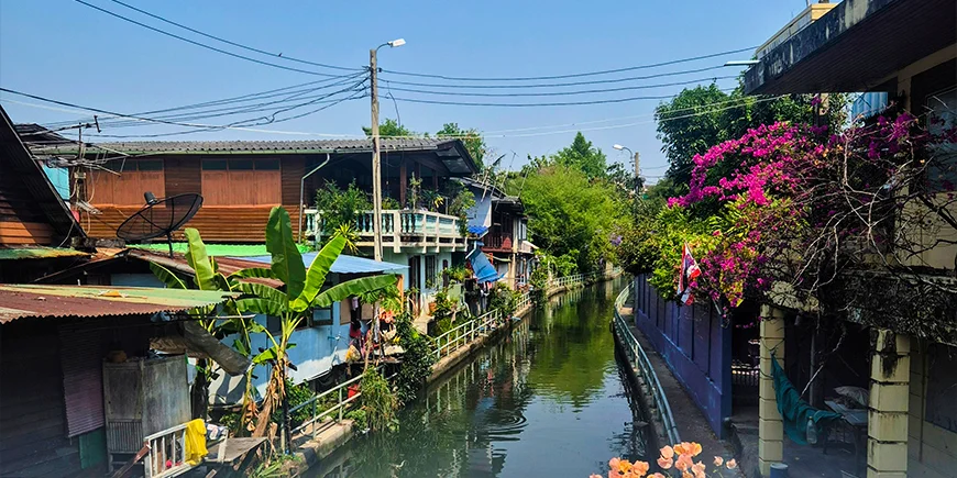 De waterwegen van Bangkok