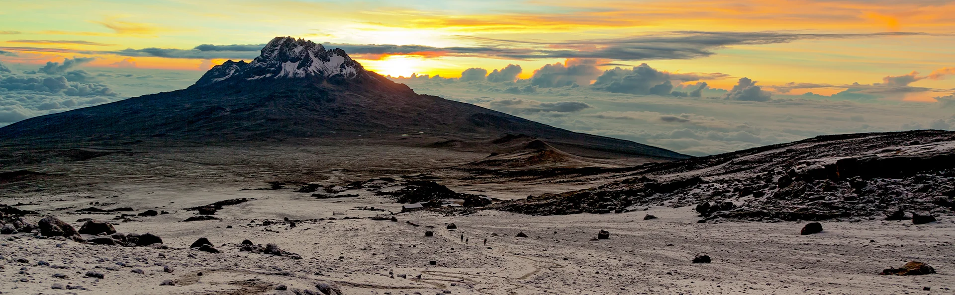 een berg op de Shira-route